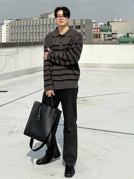 「Millo Archive（ミロ アーカイブ）のアイテム」を使った、KONVINIさん（メンズ・170cm）の冬コーディネート