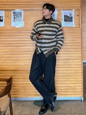 「Diamond Layla（ダイアモンドレイラ）のアイテム」を使った、KONVINIさん（メンズ・170cm）の冬コーディネート