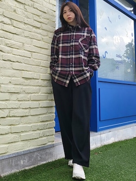 「Diamond Layla（ダイアモンドレイラ）のアイテム」を使った、KONVINIさん（レディース・160cm）の冬コーディネート