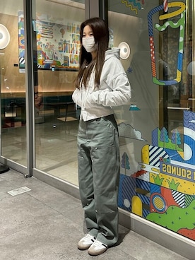 「KONVINI（コンビニ）のアイテム」を使った、KONVINIさん（レディース・160cm）の夏コーディネート