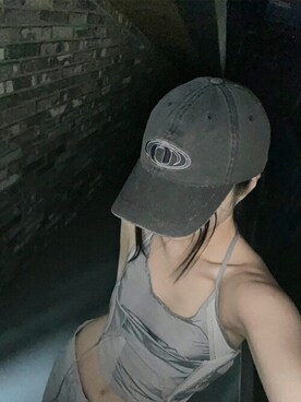 「KONVINI（コンビニ）のアイテム」を使った、KONVINIさん（レディース・160cm）の夏コーディネート