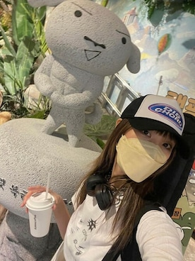 「キャップ女子」｜KONVINIさん（レディース・160cm）の夏コーディネート