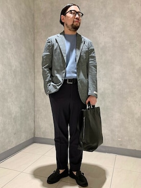 「SHIPS」｜吉田さん（メンズ・170cm）の春コーディネート