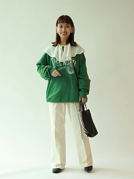 「MARLON FIRENZE（マーロンフィレンツェ）のアイテム」を使った、nakagawaさん（レディース・149cm）の秋コーディネート