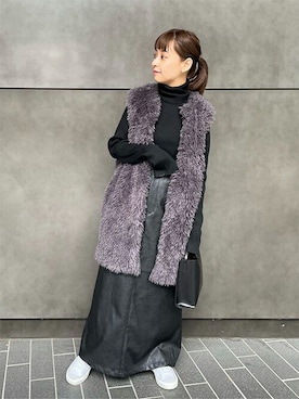 「JOURNAL STANDARD（ジャーナルスタンダード）のアイテム（ブルゾン）」を使った、nakagawaさん（レディース・149cm）の冬コーディネート