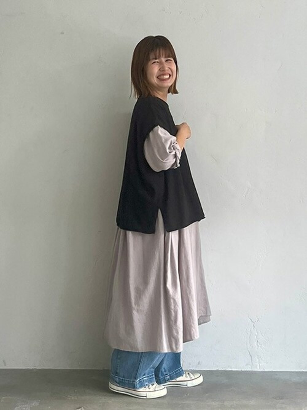 ★美品★ ソウルベリー soulberry ギャザーなワンピース veck soulberry（ソウルベリー）の「ギャザーなワンピース veck（ワンピース