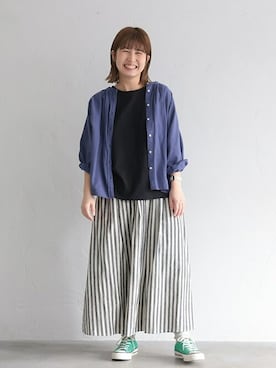 ソウルベリー　デニムと着るレースブラウス　ホワイト　ゆったり　ノーカラー　M ソウルベリー デニムと着るレースブラウス ホワイト ゆったり