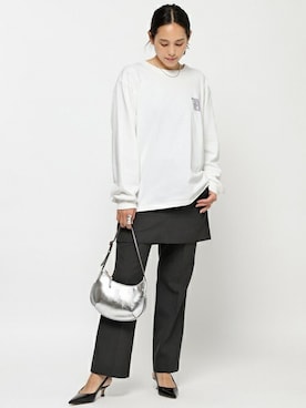 「AP STUDIO（エーピーストゥディオ）のアイテム（パンツ）」を使った、YUIさん（レディース・162cm）の夏コーディネート