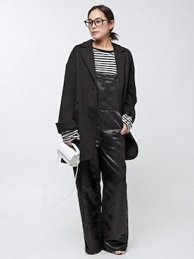 「AP STUDIO（エーピーストゥディオ）のアイテム（その他アウター）」を使った、YUIさん（レディース・162cm）の秋コーディネート