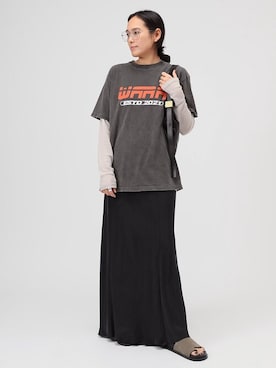 「AP STUDIO（エーピーストゥディオ）のアイテム（スカート）」を使った、YUIさん（レディース・162cm）の春コーディネート