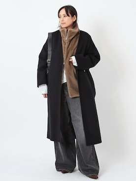 「AP STUDIO（エーピーストゥディオ）のアイテム」を使った、YUIさん（レディース・162cm）の秋コーディネート