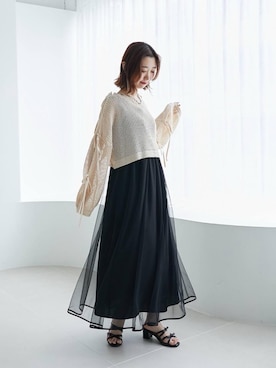 「ブルべ夏」｜nanaさん（レディース・158cm）の春コーディネート