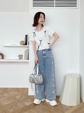 「ブルべ夏」｜nanaさん（レディース・158cm）の春コーディネート