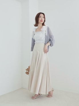 「ブルべ夏」｜nanaさん（レディース・158cm）の夏コーディネート