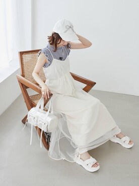 nanaさん（レディース・158cm）の夏コーディネート