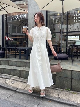 「ブルべ夏」｜nanaさん（レディース・158cm）の夏コーディネート