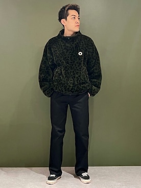 「EXAMPLE（エグザンプル）のアイテム（ジャケット/アウター）」を使った、MFC STORE 中目黒さん（メンズ・172cm）の冬コーディネート