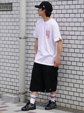 「EXAMPLE（エグザンプル）のアイテム」を使った、MFC STORE 中目黒さん（メンズ・170cm）の夏コーディネート