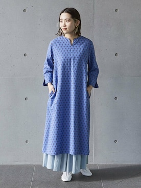 「カットジャカード」｜LOISIR_staffさん（レディース・156cm）の春コーディネート