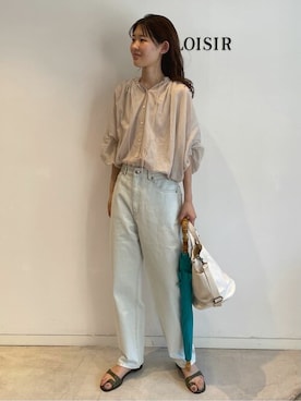 「フレンチカジュアル」｜LOISIR_staffさん（レディース・165cm）の夏コーディネート