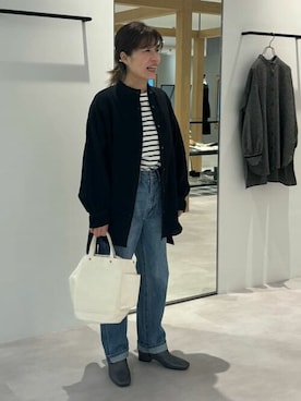 「フレンチカジュアル」｜LOISIR_staffさん（レディース・155cm）の秋コーディネート