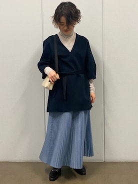 「アイテム（バッグ、ホワイト系）」を使った、ayakaさん（レディース・151cm）の春コーディネート