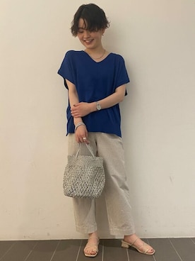 「フレンチカジュアル」｜ayakaさん（レディース・151cm）の夏コーディネート