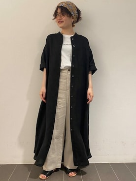 「アイテム（バンダナ/スカーフ）」を使った、ayakaさん（レディース・151cm）の夏コーディネート