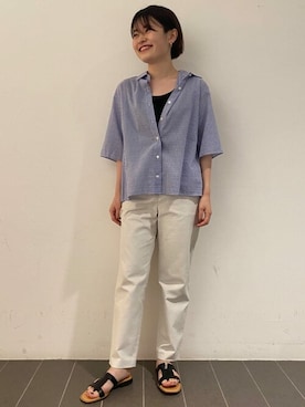 「フレンチカジュアル」｜ayakaさん（レディース・151cm）の夏コーディネート