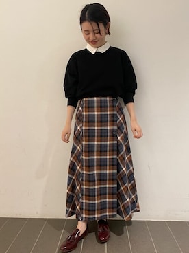 「フレンチカジュアル」｜ayakaさん（レディース・151cm）の秋コーディネート