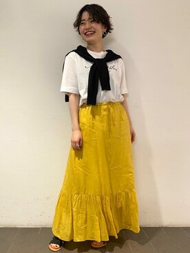 「eness（エネス）のアイテム」を使った、ayakaさん（レディース・151cm）の春コーディネート