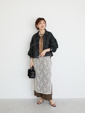 「アイテム（アクセサリー）」を使った、mahoさん（レディース・167cm）の秋コーディネート