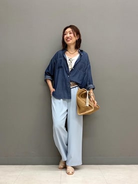 「le.coeur blanc（ルクールブラン）のアイテム」を使った、mahoさん（レディース・167cm）の春コーディネート