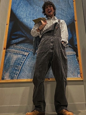 「Levi's（リーバイス）のアイテム（オールインワン・サロペット）」を使った、リーバイス STAFF MENさん（メンズ・178cm）の春コーディネート
