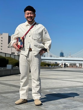 「Levi's（リーバイス）のアイテム（バッグ）」を使った、リーバイス STAFF MENさん（メンズ・168cm）の春コーディネート
