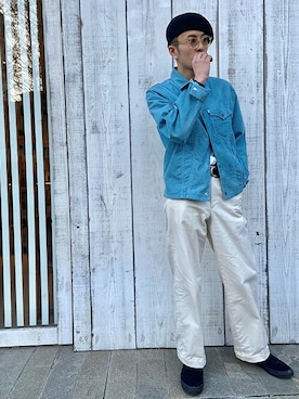 「Levi's（リーバイス）のアイテム（チノパンツ）」を使った、リーバイス STAFF MENさん（メンズ・178cm）の春コーディネート