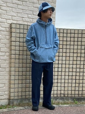「Levi's（リーバイス）のアイテム（帽子）」を使った、リーバイス STAFF MENさん（メンズ・168cm）の春コーディネート