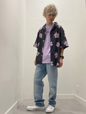 「Levi's（リーバイス）のアイテム（トップス）」を使った、リーバイス STAFF MENさん（メンズ・163cm）の春コーディネート