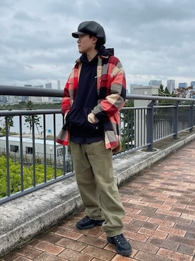 「Levi's（リーバイス）のアイテム（パーカー）」を使った、リーバイス STAFF MENさん（メンズ・175cm）の冬コーディネート