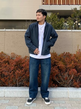 「Levi's（リーバイス）のアイテム（その他アウター）」を使った、リーバイス STAFF MENさん（メンズ・166cm）の冬コーディネート