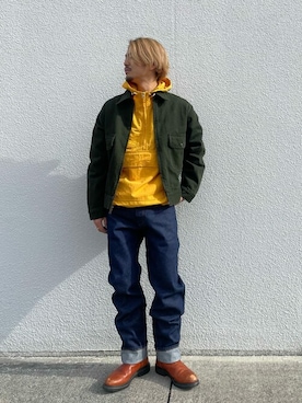「Levi's（リーバイス）のアイテム（その他アウター）」を使った、リーバイス STAFF MENさん（メンズ・168cm）の冬コーディネート