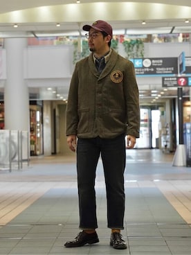 「Levi's（リーバイス）のアイテム（帽子）」を使った、リーバイス STAFF MENさん（メンズ・175cm）の冬コーディネート