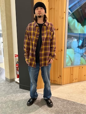 「Levi's（リーバイス）のアイテム（帽子）」を使った、リーバイス STAFF MENさん（メンズ・167cm）の春コーディネート