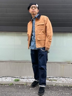 「Levi's（リーバイス）のアイテム（ブルゾン）」を使った、リーバイス STAFF MENさん（メンズ・172cm）の春コーディネート