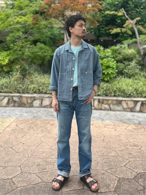 ピンプスティック【pimpstick】L/S ループカラー ギャバジン シャツ ピンプスティック【pimpstick】L/S ループカラー ギャバジン