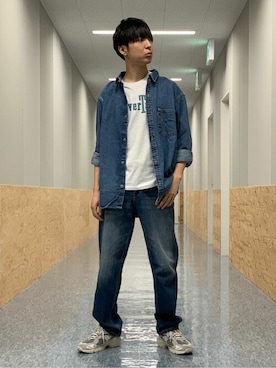 「Levi's（リーバイス）のアイテム（トップス）」を使った、リーバイス STAFF MENさん（メンズ・173cm）の夏コーディネート