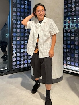 「Levi's（リーバイス）のアイテム（チノパンツ）」を使った、リーバイス STAFF MENさん（メンズ・165cm）の夏コーディネート