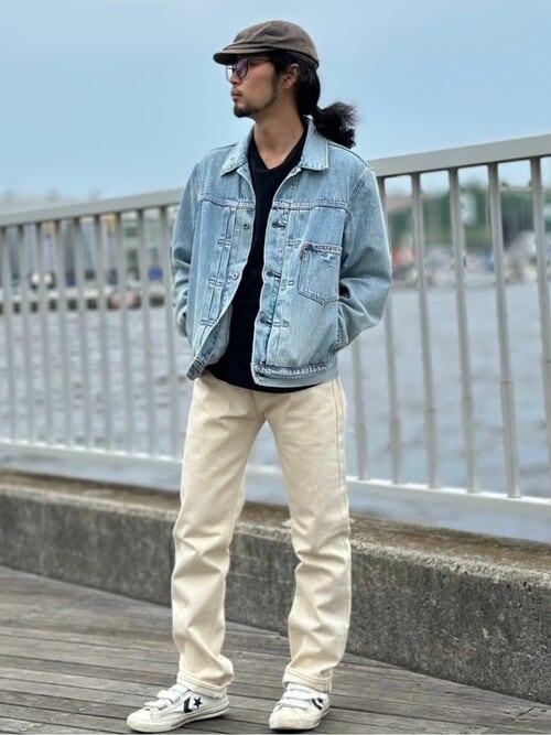 LEVI'S x Nike デニムトラッカージャケット S ライトインディゴ リーバイス × ナイキ トラッカージャケット ライトブルー (Nike/デニム