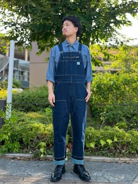 「Levi's（リーバイス）のアイテム（オールインワン・サロペット）」を使った、リーバイス STAFF MENさん（メンズ・170cm）の秋コーディネート
