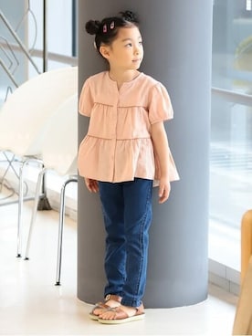 「BEAMS mini（ビームスミニ）のアイテム（パンツ）」を使った、BEAMS miniさん（キッズ・108cm）の夏コーディネート